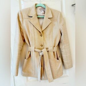 Banana Republic Beige Herringbone Blazer